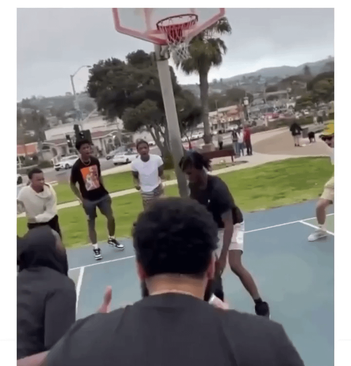 Little kid knows how to play ball