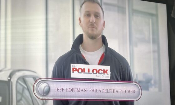 Hoffman’s now a spokesman for my local dealership