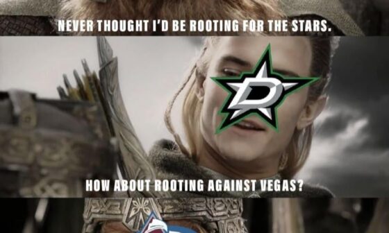 Never thought I’d root for the Stars.