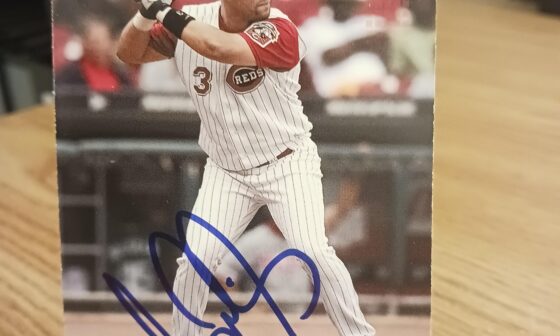 Posting a Reds autographed card every day until we win the World Series. Day 326: D'Angelo Jimenez