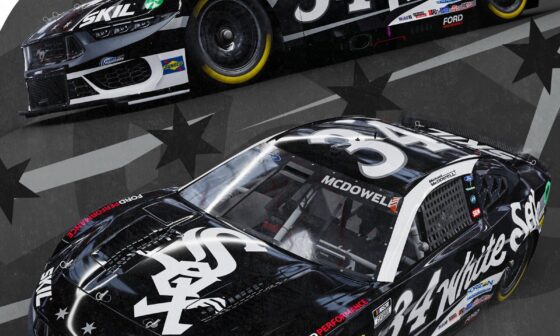 Michael McDowell's White Sox #34 for the Chicago Street Course race in the NASCAR Cup Series