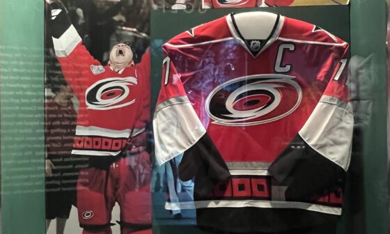 Canes stuff at the North Carolina Sports Hall of Fame at the History Museum.