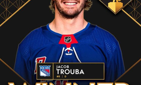 Trouba won the Mark Messier NHL Leadership Award!