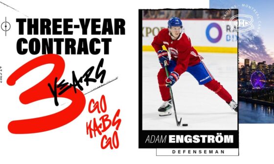 Three-year, entry-level contract for Adam Engström (2024-25 to 2026-26)