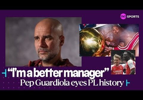 Pep Guardiola on Michael Jordan: "I would wake up at 3 or 4am at Barcelona while my wife was sleeping and I was watching the TV, because I had the feeling that I would never see again this kind of charisma, this competitor, this level of skill all in one person to win many Championships."