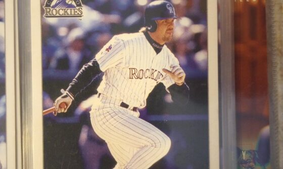 Found an interesting Larry Walker card in my childhood collection.