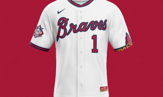 ⚾️🔷🔴 I design a new Atlanta Braves jersey after every series win this season: “Contemporary Classic”