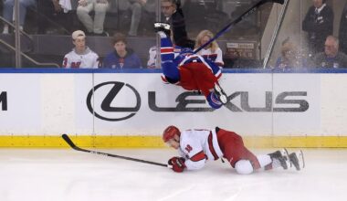 Here’s other angles of the Trouba hit on Necas