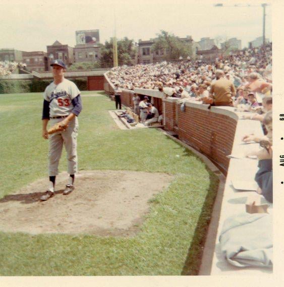 Don Drysdale at Wrigley in 1968. This is how I remember the park from my youth