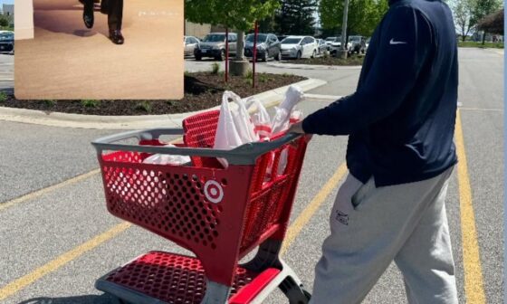 Caleb appeases boomers by wearing socks and sandals to Target