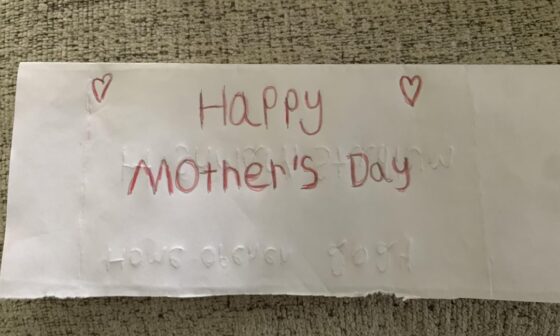 My Mother’s Day gift from my kids