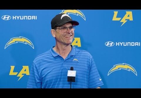 Jim Harbaugh On 2024 Rookie Minicamp | LA Chargers