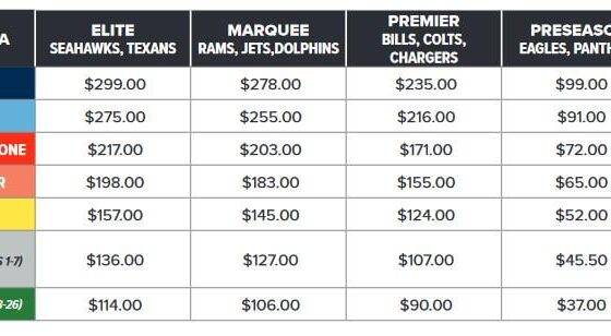 Individual Game Pricing for 2024