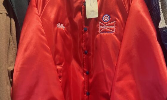 I think I found an 80’s Cubs jacket belonging to former player/coach Billy Connors