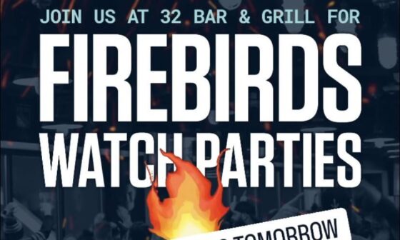 32 Bar & Grill in Seattle will once again be hosting Watch Parties for the CV Firebirds Games!