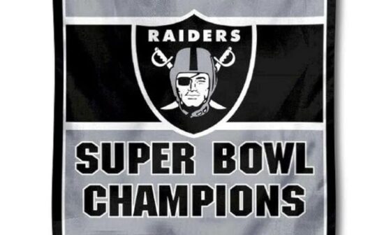 Went to Amazon to find more Raiders decor to pile into my house and I saw this flag....Thoes fucking morons forgot about our 3rd Super Bowl win😠