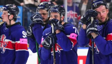 Reaction from team GB players after being relegated from the IIHF world championship for the second time in two years