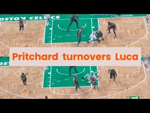 Pritchard vs Luca Doncic - Unreal point gain by Payton Pritchard