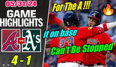 Braves vs Athletics [Highlights] May 31, 2024 🔥 1 run scores from Matt Olson Friday night reds 🔥