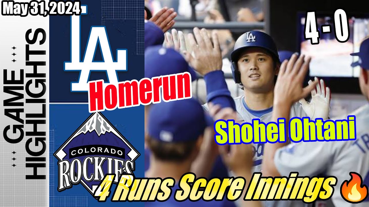 Dodgers vs Rockies (Game Highlights) | May 31, 2024 | Shohei Ohtani Comeback | LAD Highlights Today
