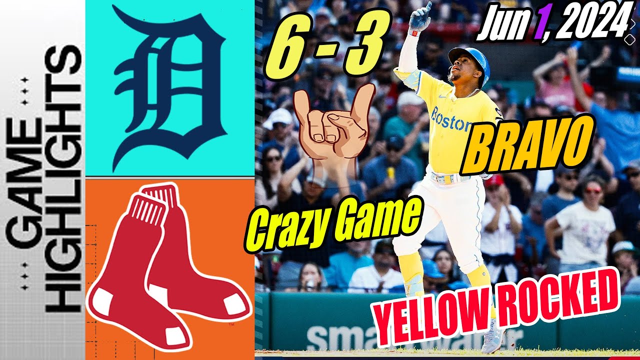 Tigers vs Boston Red Sox Highlights, 06/01/24 | Enmanuel DOUBLE HOMERUN lead to Red Sox win 😎