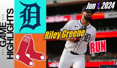 Detroit Tigers vs Boston Red Sox [Highlights] June 1, 2024 | Riley gets things going 💪