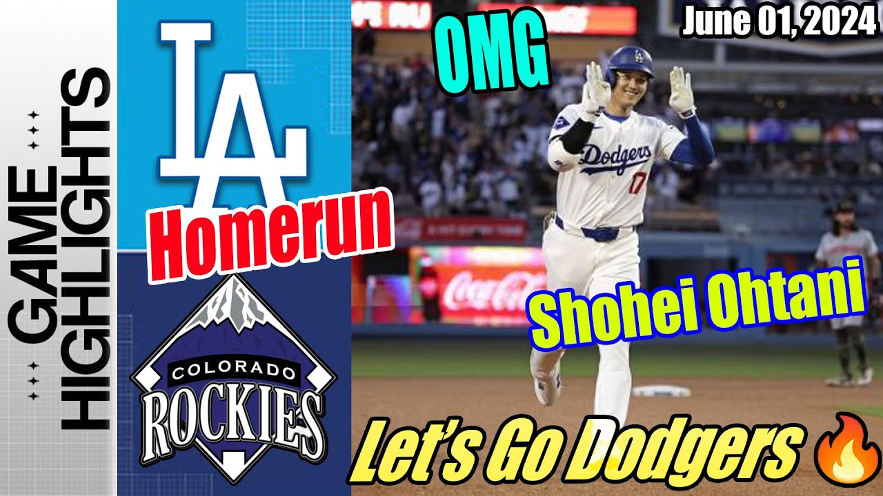 Los Angeles Dodgers vs Colorado Rockies (Today Highlights) | June 01, 2024 | MLB Highlights 2024