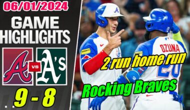 Braves vs Athletics [Highlights] June 01, 2024 🚨 2 Run Home Run from Matt Olson. Braves Come Back 🚨