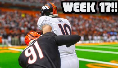 THE CINCINNATI BENGALS VS THE DENVER BRONCOS WEEK 17 SIMULATION! (MADDEN 25 ROSTERS)