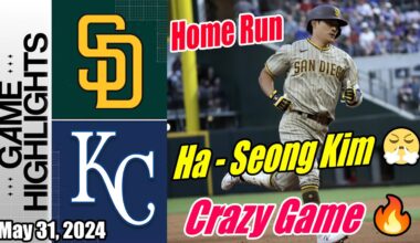 SD Padres vs Royals (Game Today Highlights) | May 31, 2024 | Home Run (Crazy Game) 🔥