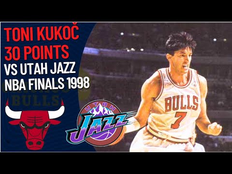 Toni Kukoc 30 pts VS Utah Jazz | NBA FINALS 1998