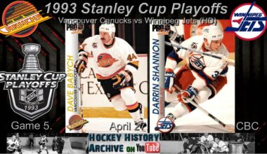 1993R1G5 Vancouver Canucks vs Winnipeg Jets (HD HQ CBC). Game 5. 1993 NHL Playoffs.