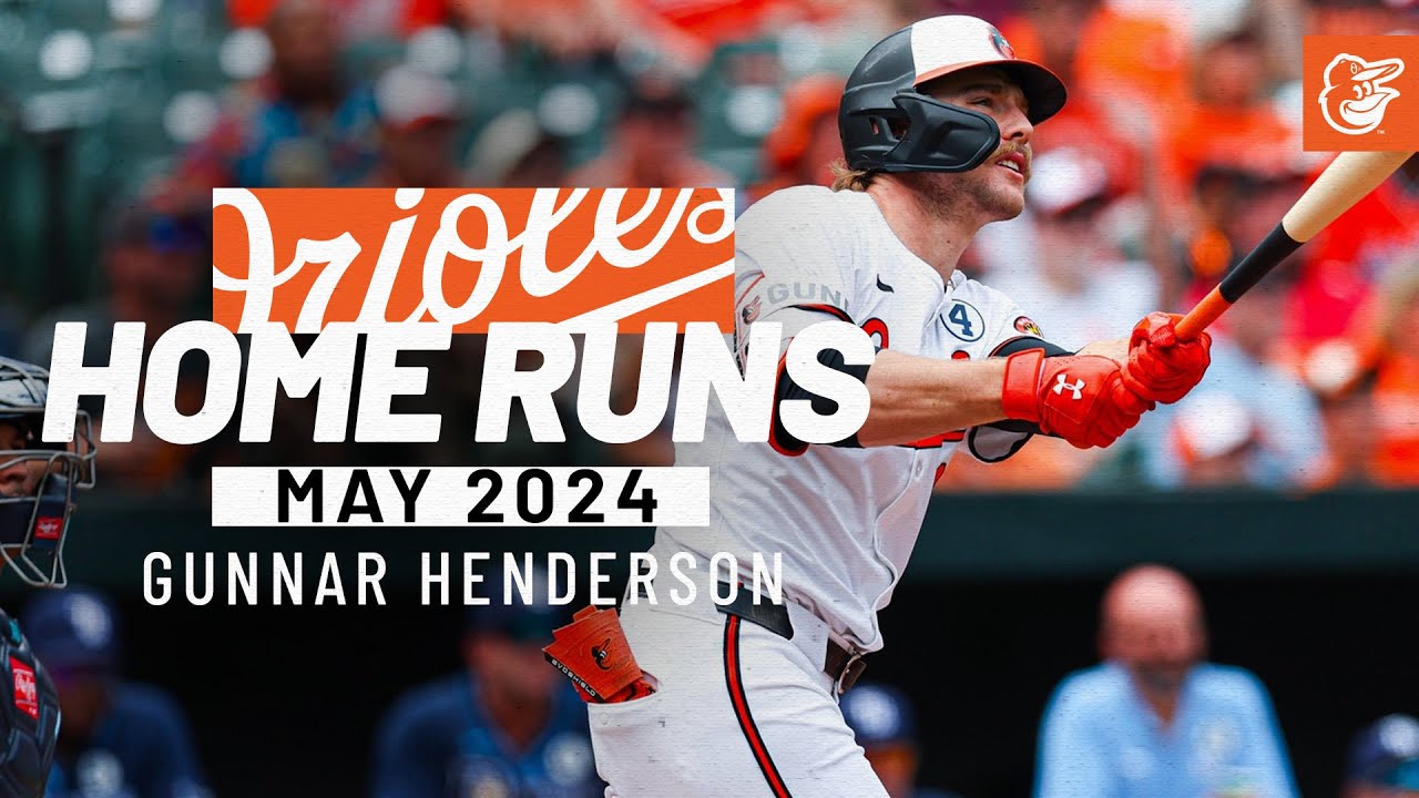 All 8 Gunnar Henderson Home Runs in May | Baltimore Orioles