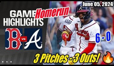 Atlanta Braves vs Red Sox (Full Highlights) | June 05, 2024 | 3 Pitches - 3 Outs! [Launch Party] 💥