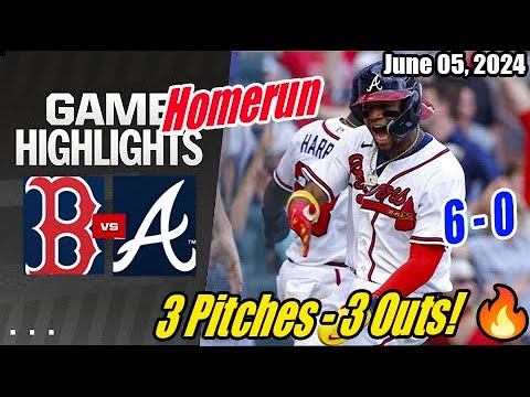 Atlanta Braves vs Red Sox (Full Highlights) | June 05, 2024 | 3 Pitches - 3 Outs! [Launch Party] 💥