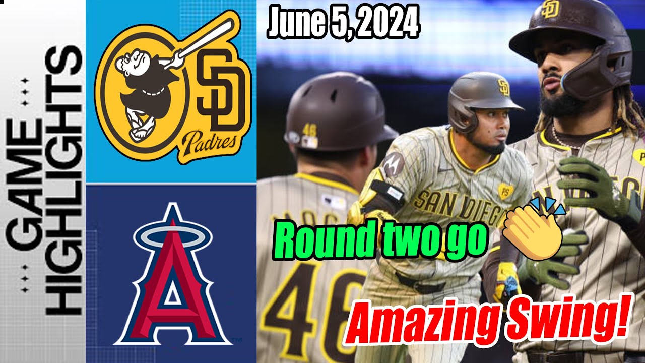 Padres vs Angels [Full Highlights] June 5, 2024 | Padres comeback ! Tatis Jr & Arraez're electric