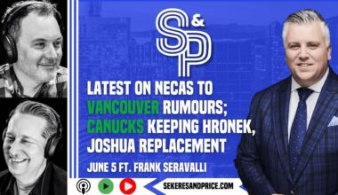 Frank Seravalli on Martin Necas in Vancouver, Canes’ D, Canucks keeping Hronek, replacing Joshua,