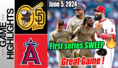San Diego Padres vs Los Angeles Angels [FULL GAME] 06/05/24 | 3rd straight win & first series sweep!