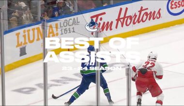 Top Canucks Assists from the 2023.24 Season