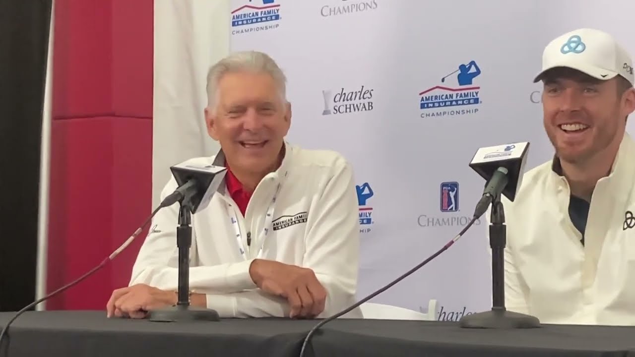 Milwaukee Bucks' Pat Connaughton, Andy North speak on AmFam Championship celebrity match