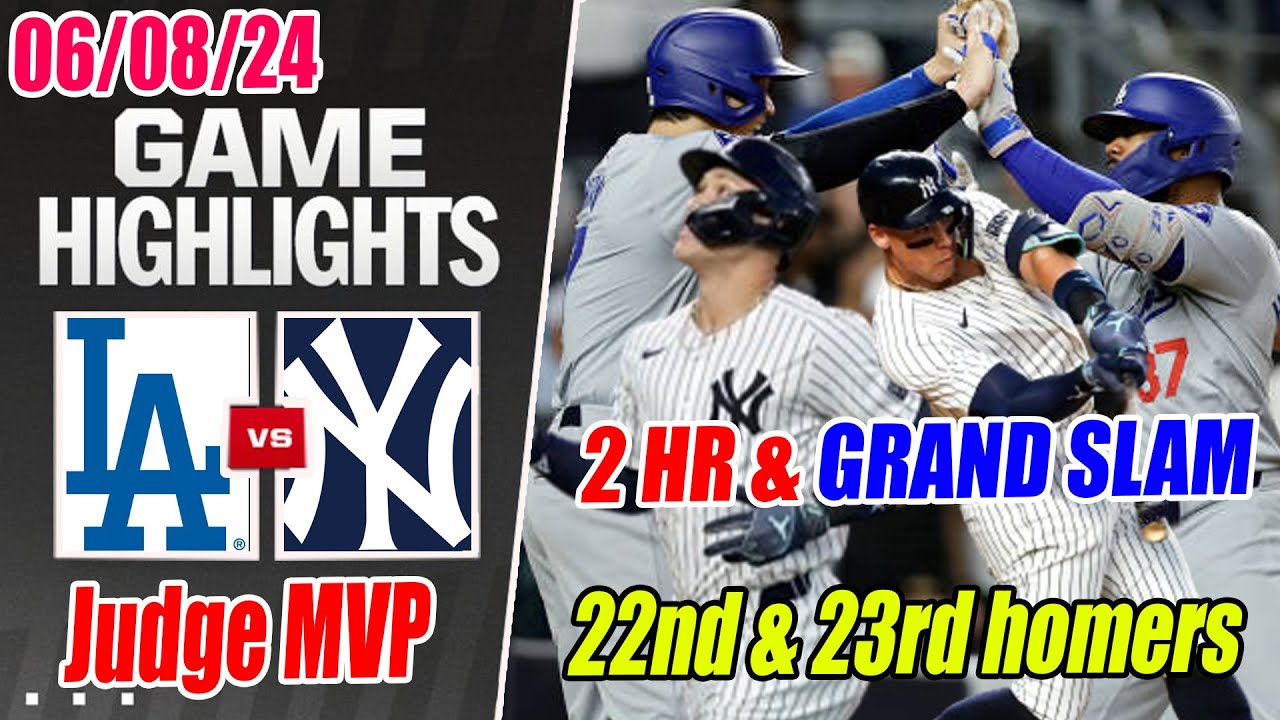 New York Yankees vs Los Angeles Dodgers [FULL GAME] June 8, 2024 | Judge on pace for 57 HR to W!