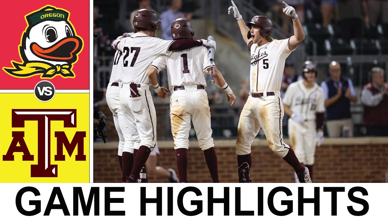 Texas Aggies vs Oregon Highlights Today (06/08/2024) | NCAA Baseball Championship - Game 2