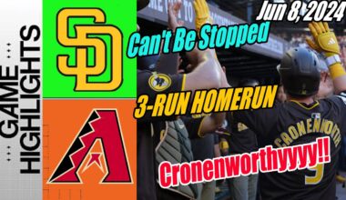 Padres vs Arizona Diamondbacks [Highlights] June 8, 2024 | Padres get 3 more 💥. This is Crone Zone!