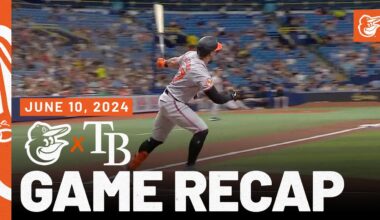 Orioles vs. Rays Game Recap (6/10/24) | MLB Highlights | Baltimore Orioles