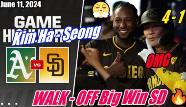 SD Padres vs Athletics [FULL GAME] 06/11/2024 | OMG WALK - OFF 🔥 Season Crazy Game Big Win 🔥