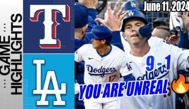Dodgers vs Rangers [Highlights] June 11, 2024 | Clear the bases, Ohtani & Lux !