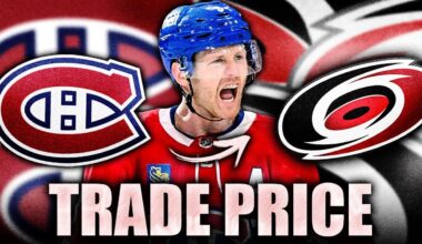 HABS TRADE PRICE REVEALED FOR MARTIN NECAS (Montreal Canadiens, Carolina Hurricanes News)