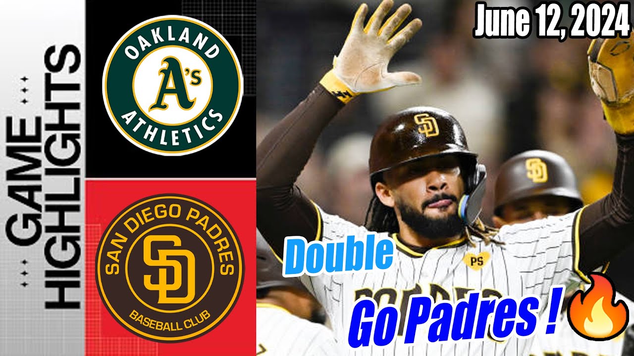 San Diego Padres vs Oakland Athletics [Highlights TODAY] June 12, 2024 | GO Padres !