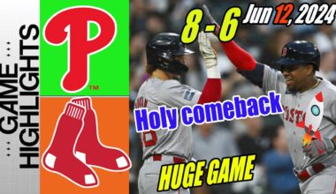 Philadelphia Phillies vs Boston Red Sox [FULL GAME] 06/12/24 | Red Sox win at home 🔥