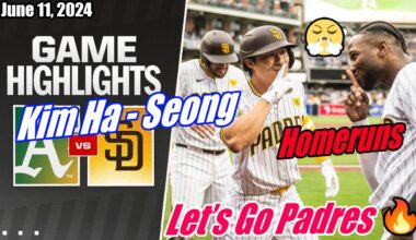 San Diego Padres vs Oakland Athletics (Today Highlights) | June 11, 2024 | MLB Highlights 2024 🔥
